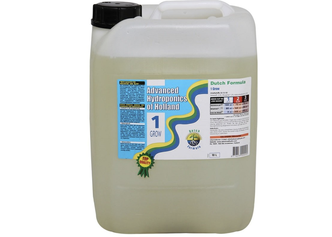 Advanced Hydroponic Advanced Hydroponics Dutch Formula Grow 10l