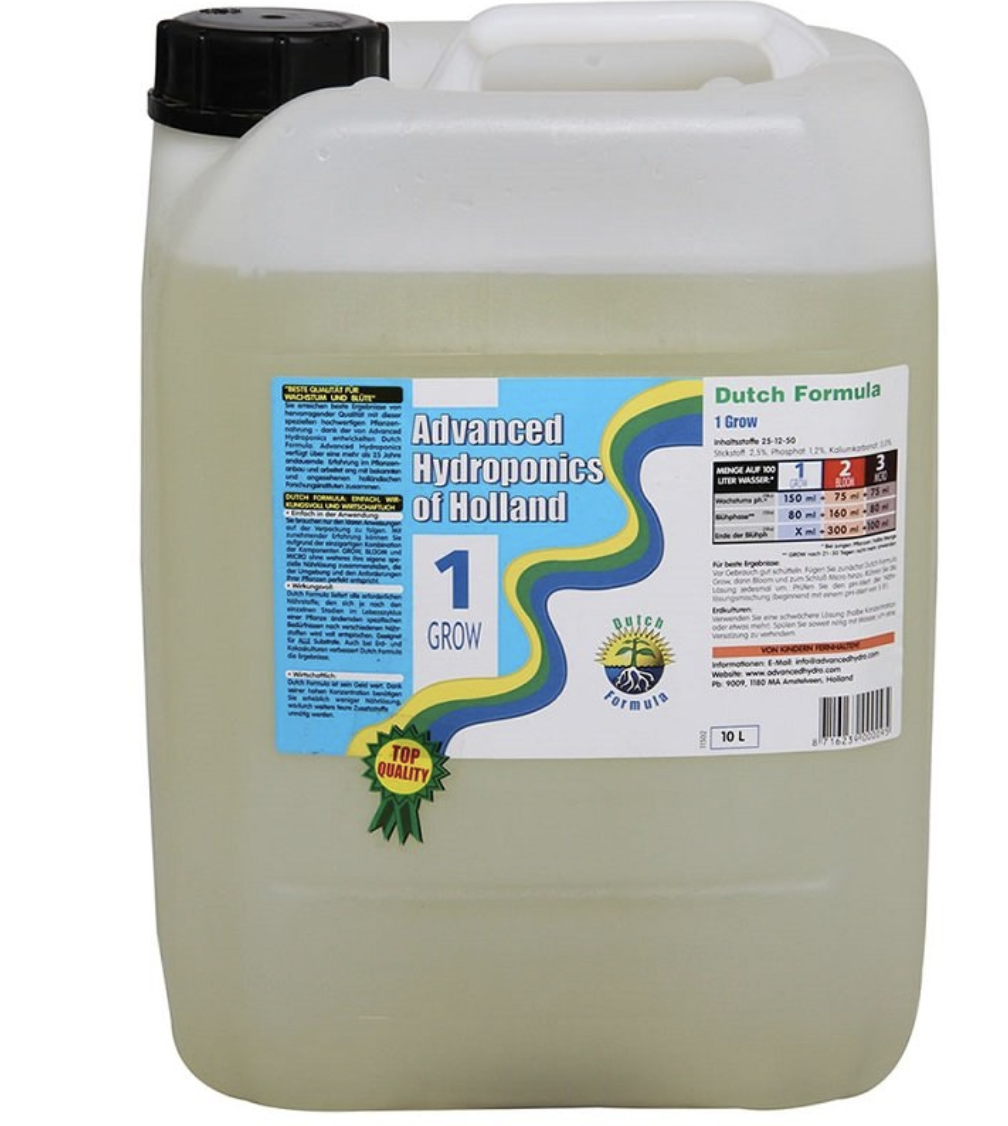 Advanced Hydroponic Advanced Hydroponics Dutch Formula Grow 10l