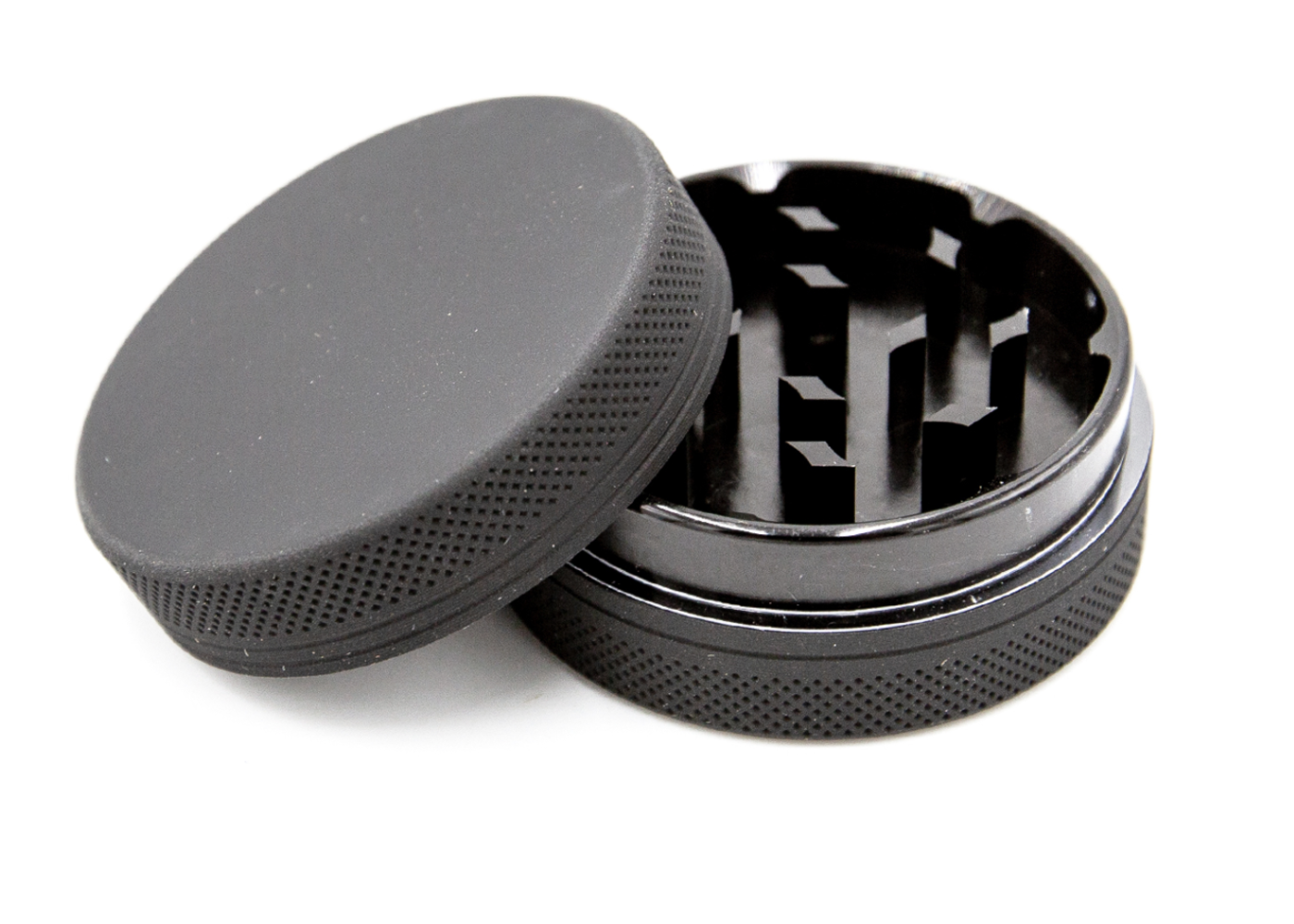 Grinder Black 2 Part 50mm Silicon coated