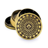  Alu Grinder Leaf Pattern Gold 4-tlg.