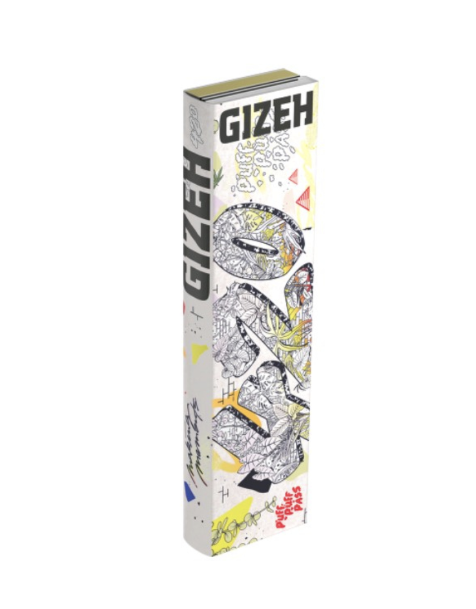 Gizeh Brown Paper King Size Slim + Tips – 10 Packungen Mit Je 34 Ungebleichten Longpapers & Filtertips (107x53 Mm)