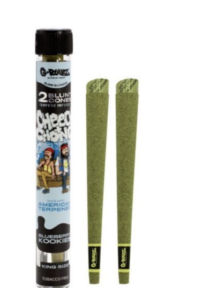 G-Rollz Prerolled Cones Terpenten Infusion Blueberry Kookies