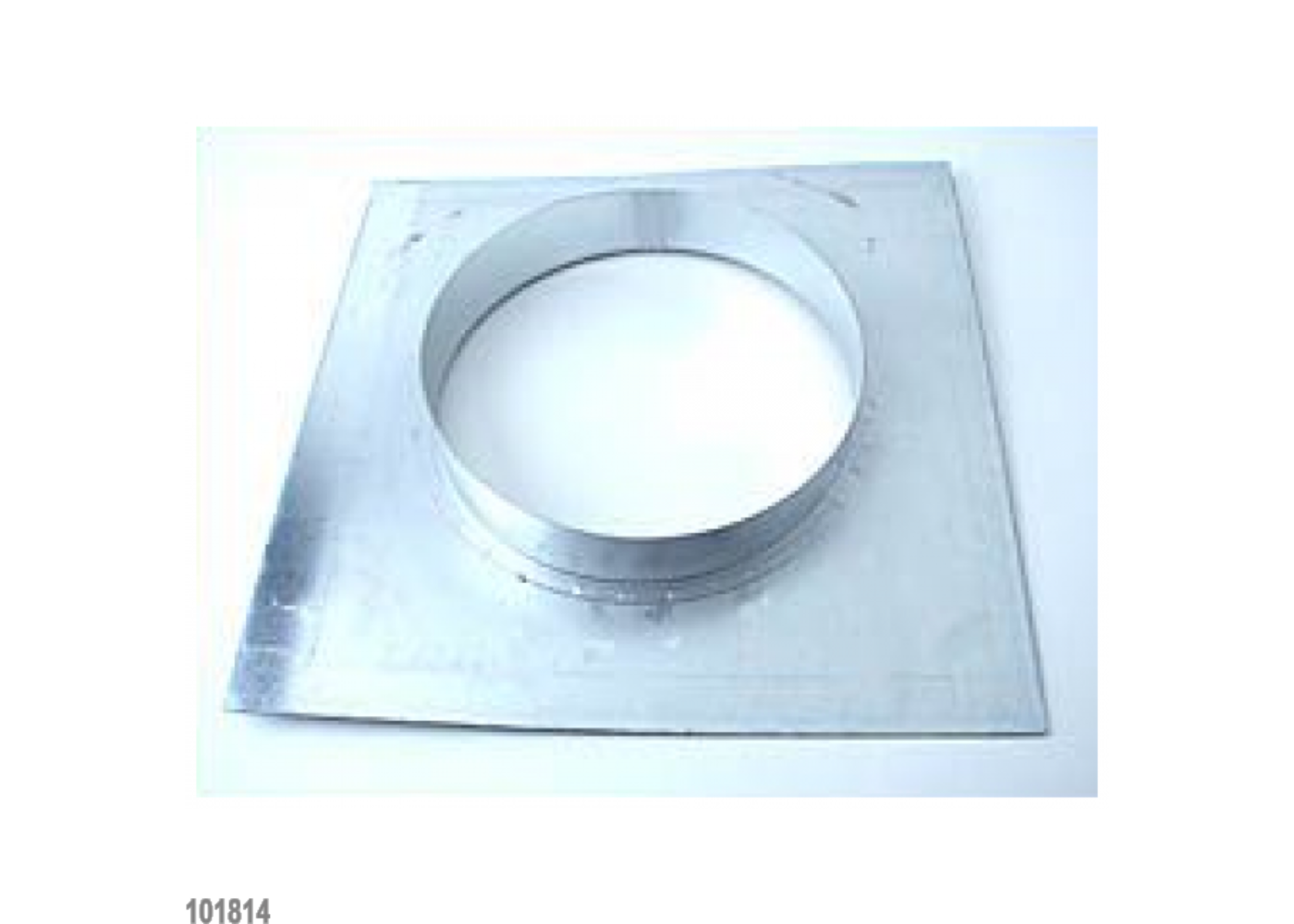 Wandflansch metall für 200mm 25x25cm