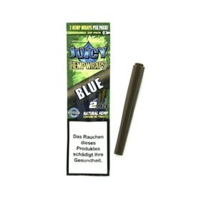 Juicy Juicy Hemp Wraps Blue - Black and Blueberry Blunt