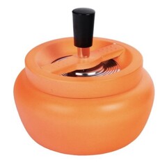 Drehaschenbecher matt Neon Orange