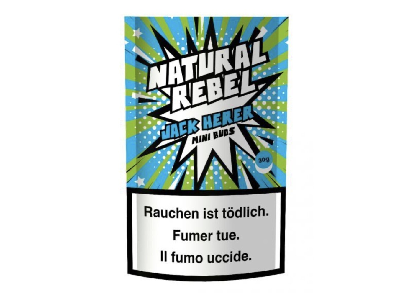 Bergblüten NATURAL REBEL CBD Mini Buds Jack Herer 30g