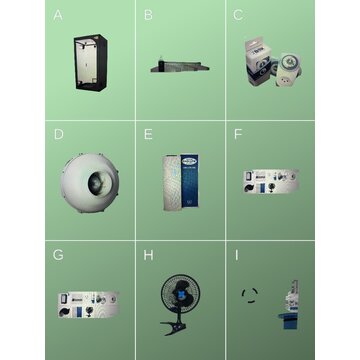  Growbox Set 60x60x160cm  LED Sanlight EVO 60