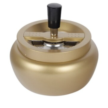  Drehaschenbecher gold 13cm