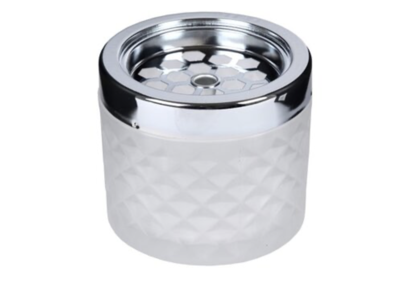 Glasaschenbecher Windy Frosted weiss 9cm