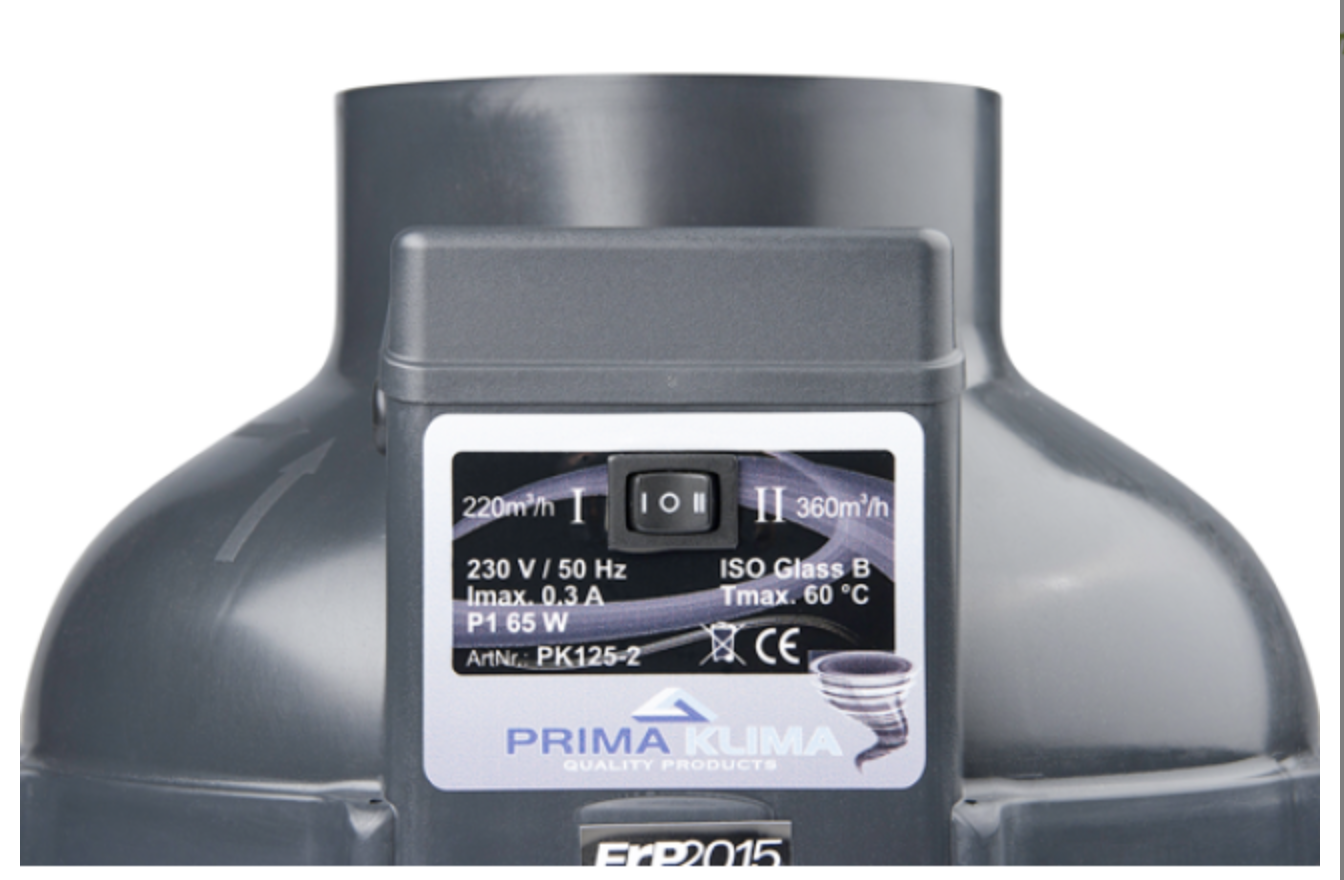 Prima Klima  Prima Klima 125mm 220/360m3/h 2 Stufig