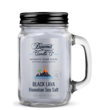 Beamer Beamer Candles Co Black Lava Hawaiian Sea Salt