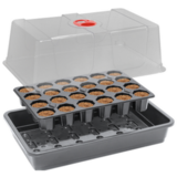 Root!t ROOTIT ANZUCHT-SET, INKL. 24ER TRAY ANZUCHTWÜRFEL + GEWÄCHSHAUS