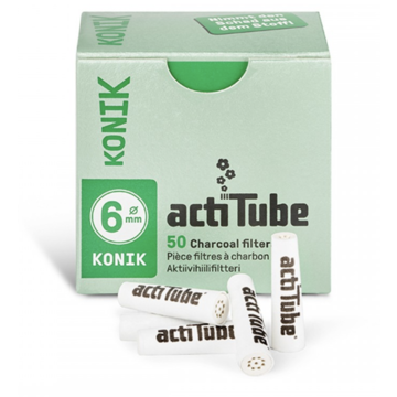 Tune Acti Tube Aktivkohlefilter Konik 6mm 50er Pack