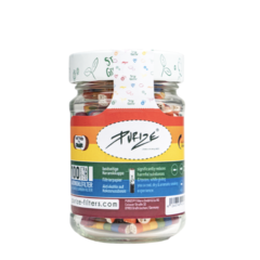 Purize Purize Aktivkohlefilter  Xtra Slim  im Glas (100 Stk,) Rainbow