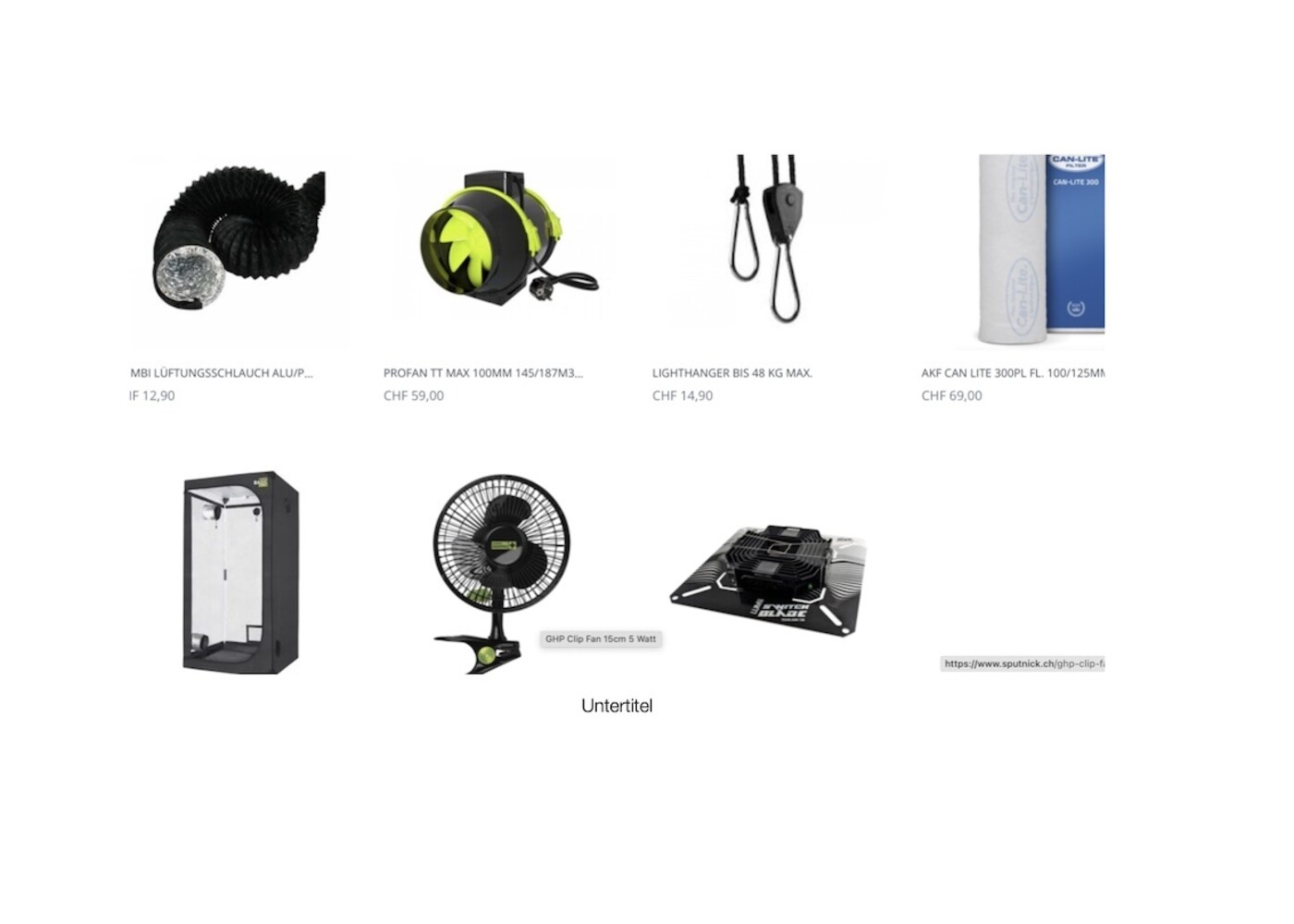 Growbox Set LED 60x60x160cm Lumii 150W