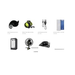 Growbox Set LED 60x60x160cm Lumii 150W