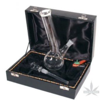  Glasbong im Koffer 23cm 14.5er