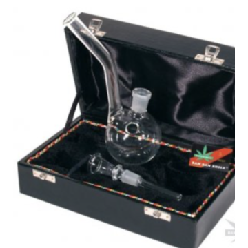  Glasbong im Koffer 17cm 14.5er