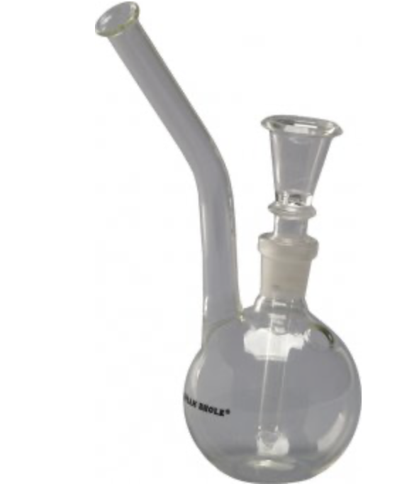 Glasbong im Koffer 17cm 14.5er