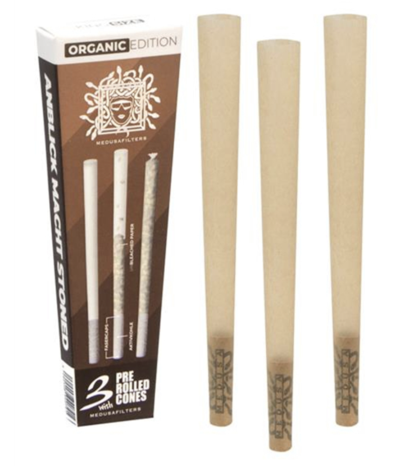 Medusa Pre-Rolled KS Cones ø 6mm Activecharcoal ORGANIC Edition