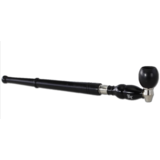  Metall Pfeife mit Filter Adapter Black Leaf