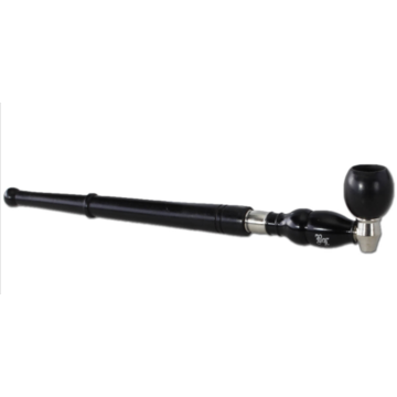 Metall Pfeife mit Filter Adapter Black Leaf