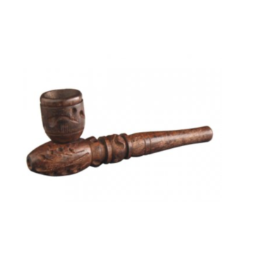  Holzpfeife mit Schraubkopf 10cm lang