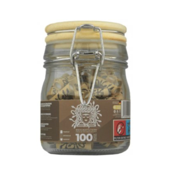 Medusa MEDUSA Aktivkohle- und Zellstoffilter 100 Stück im Glas, 6 mm Ø Slim ORGANIC