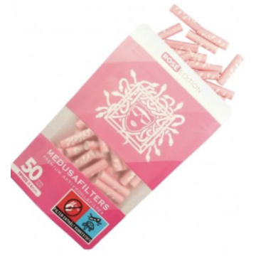 Medusa MEDUSA Aktivkohle- und Zellstoffilter 50 Stück, 6 mm Ø Slim  ROSE