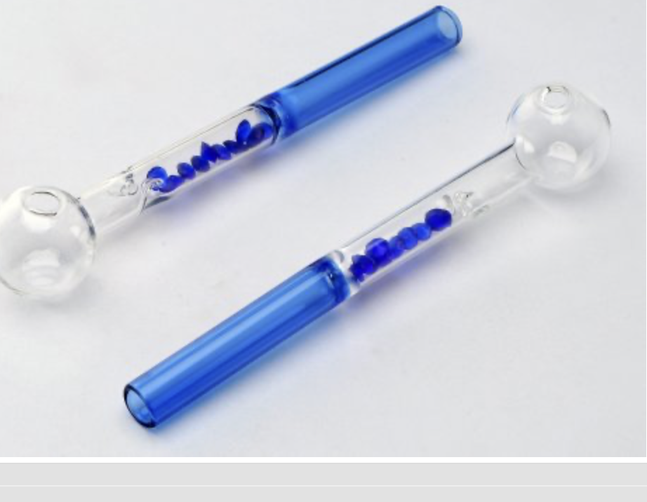 Oelpfeife Crystals Blue 15cm