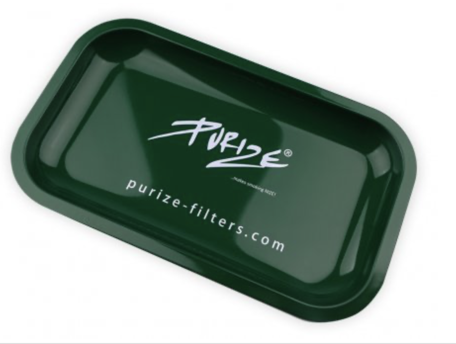 Purize Tray Green Metall 27x16cm