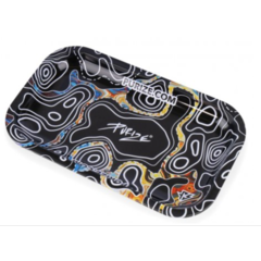 PURIZE TRAY Dark Sketch, Metall, 27 x 16 x 2,5 cm