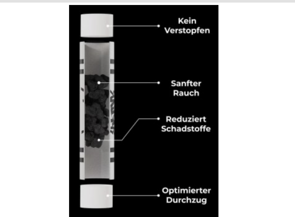Kailar Kailar Cellulose+Akt.filter 500er, MIX s/w, 5.9mmØ