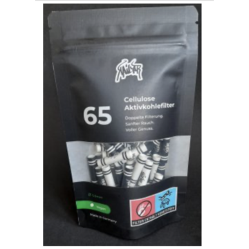 Kailar Kailar Cellulose- und Aktivkohlefilter 65er Pack, MIX schwarz/weiß, 5.9 mm Ø