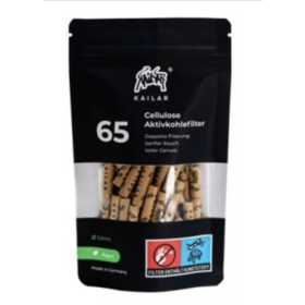 Kailar Kailar Cellulose- und Aktivkohlefilter 65er Pack, ORGANIC, 5.9 mm Ø