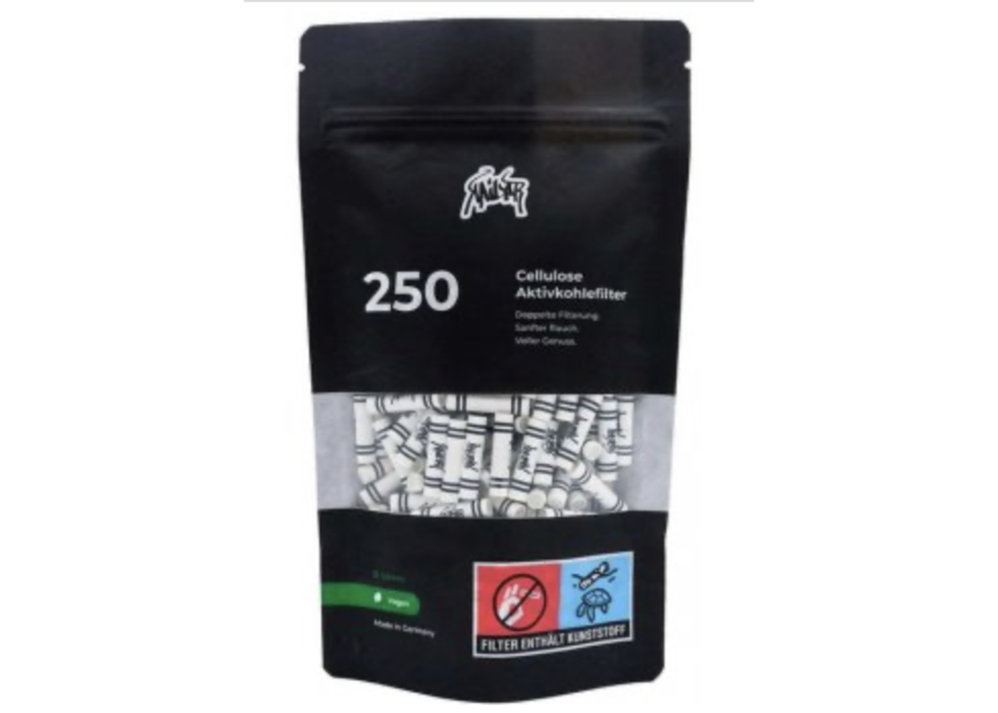 Kailar Kailar Cellulose- und Aktivkohlefilter 250er Pack, weiß, 5.9 mm Ø