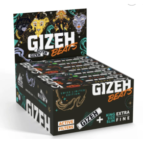 Gizeh GIZEH Beats Swiss Edition Kingsize Slim + Active Filter (16 Stk.)