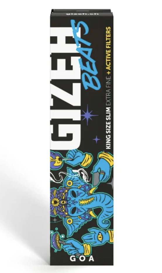 GIZEH Beats Swiss Edition Kingsize Slim + Active Filter (16 Stk.)