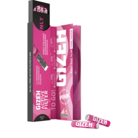 Gizeh GIZEH King Size Slim Pink + Active Filter
