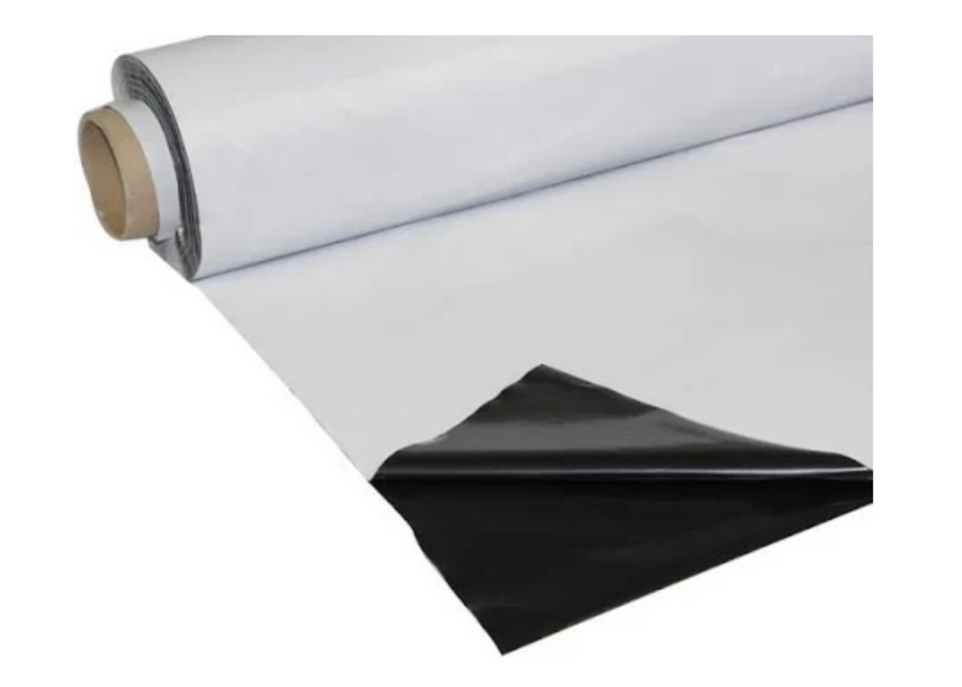 Folie schwarz/weiss 10x2m
