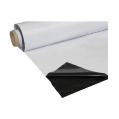 Folie schwarz/weiss 10x2m