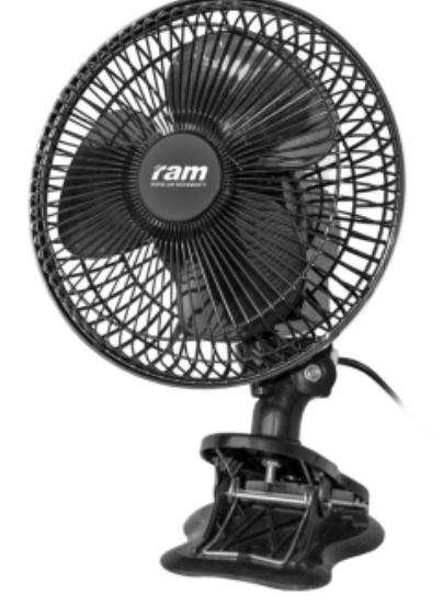 RAM RAM Clipventilator mit Schwenkfunktion 18cm 20Watt