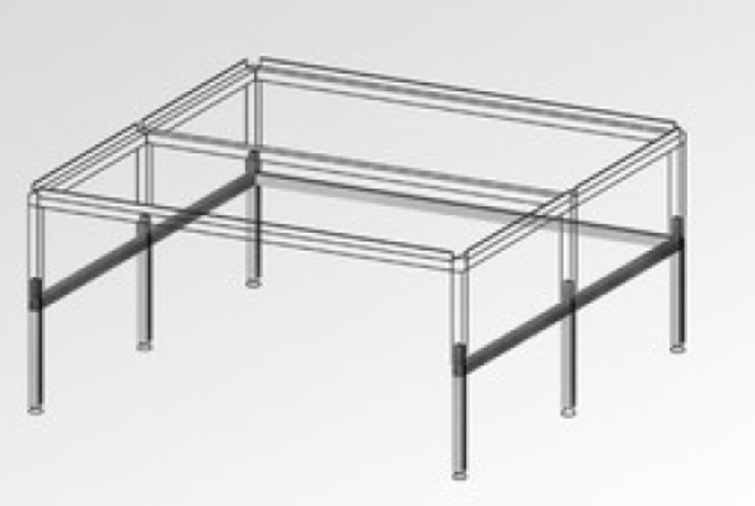 GrowRACK 1.2 Extension Set 55 auf 55 cm