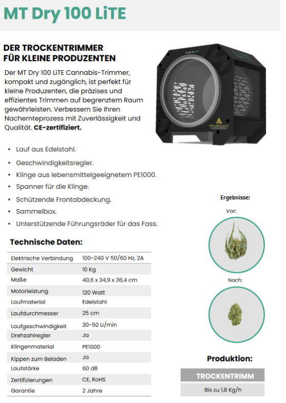Master Trimmer Master Trimmer Dry 100 Lite