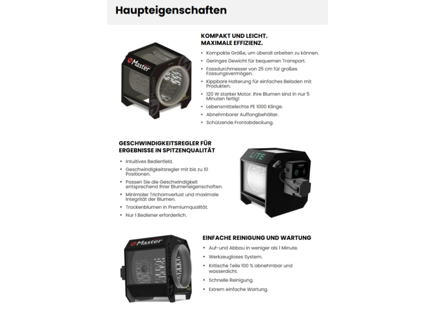 Master Trimmer Master Trimmer Dry 100 Lite