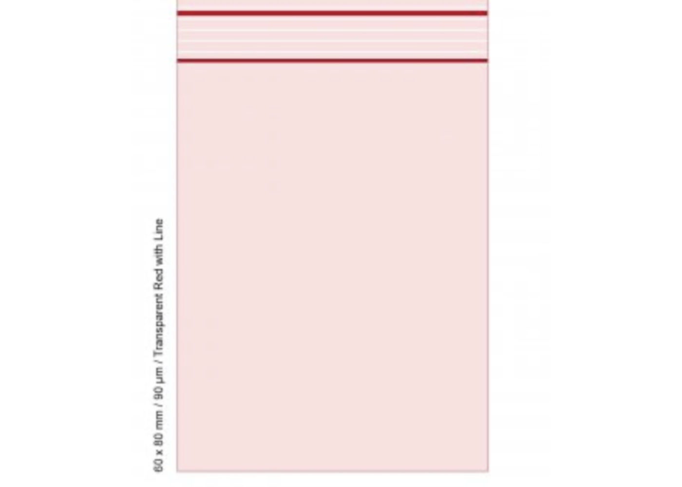 Grip 6x8cm 90my Red 100 Stk.