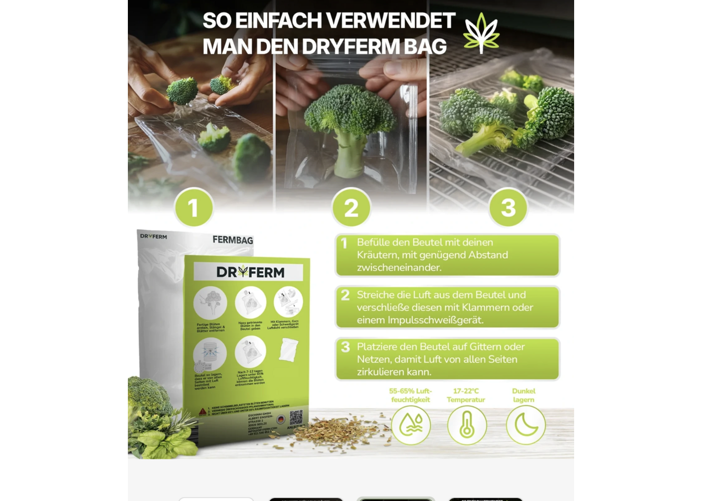 Dryferm Bag 30x50cm 3er Set