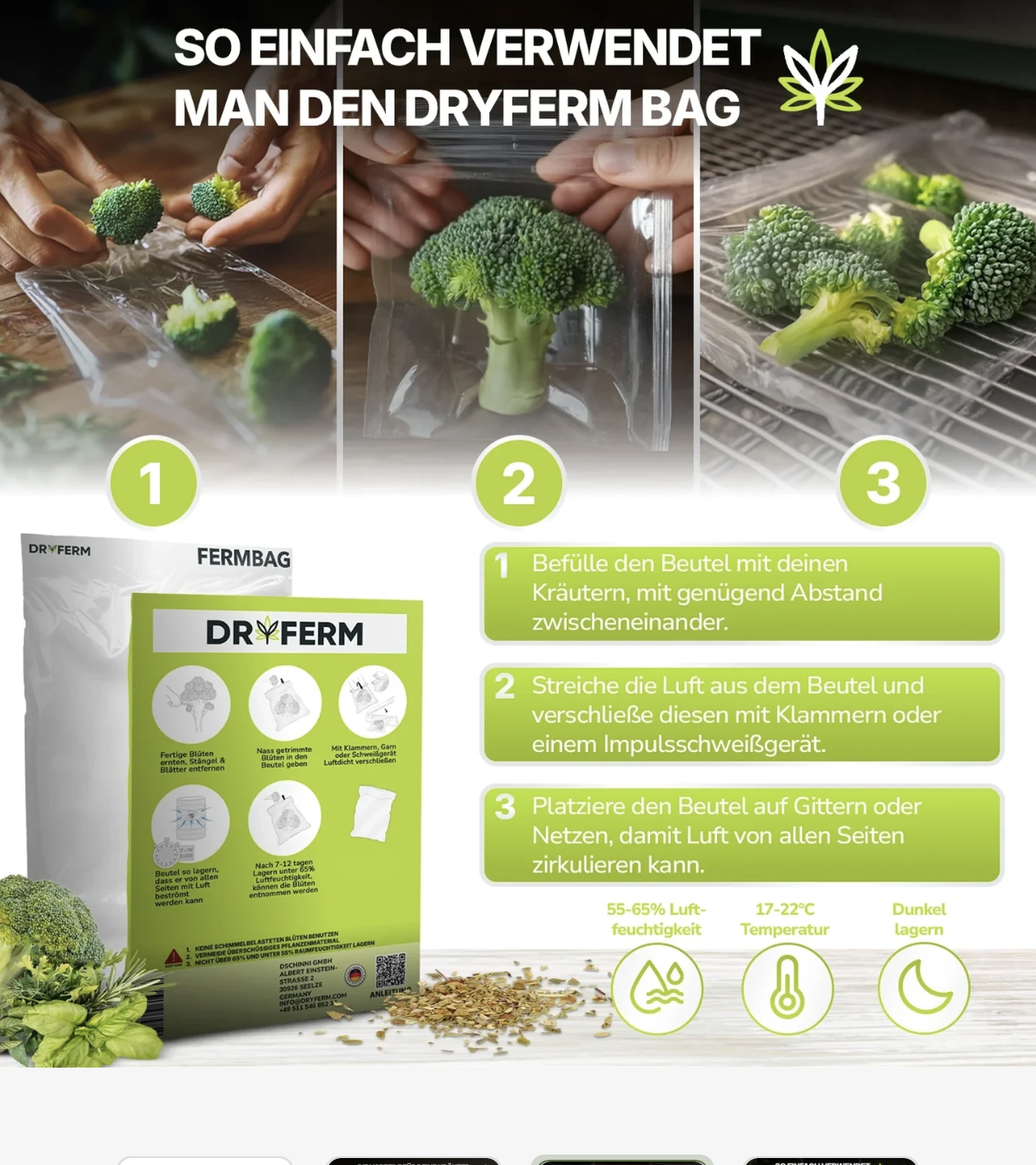 Dryferm Bag 30x50cm 3er Set