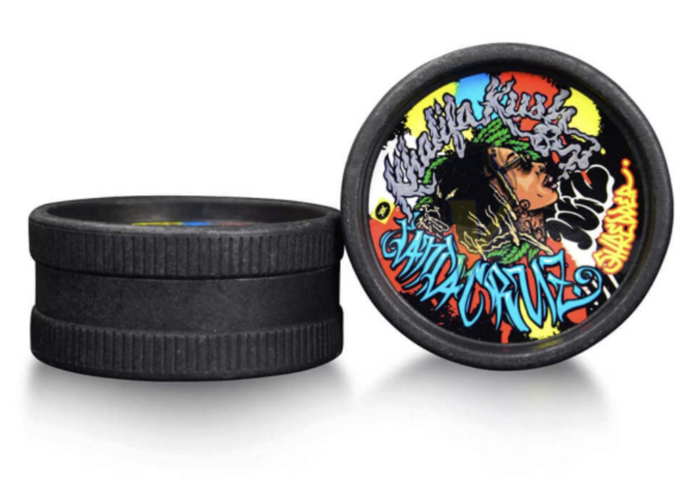 Santa Cruz Shredder Khalifa Kush Biodegradable Grinder Black 55mm