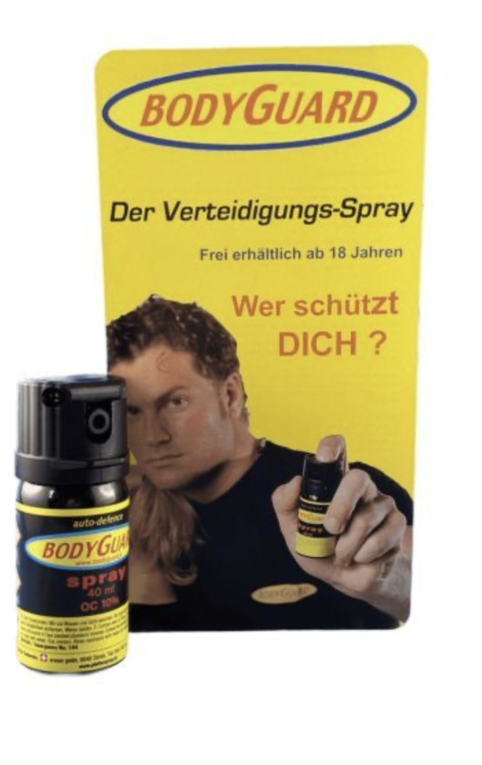 Pfefferspray Bodyguard 40ml mit Schutzkappe